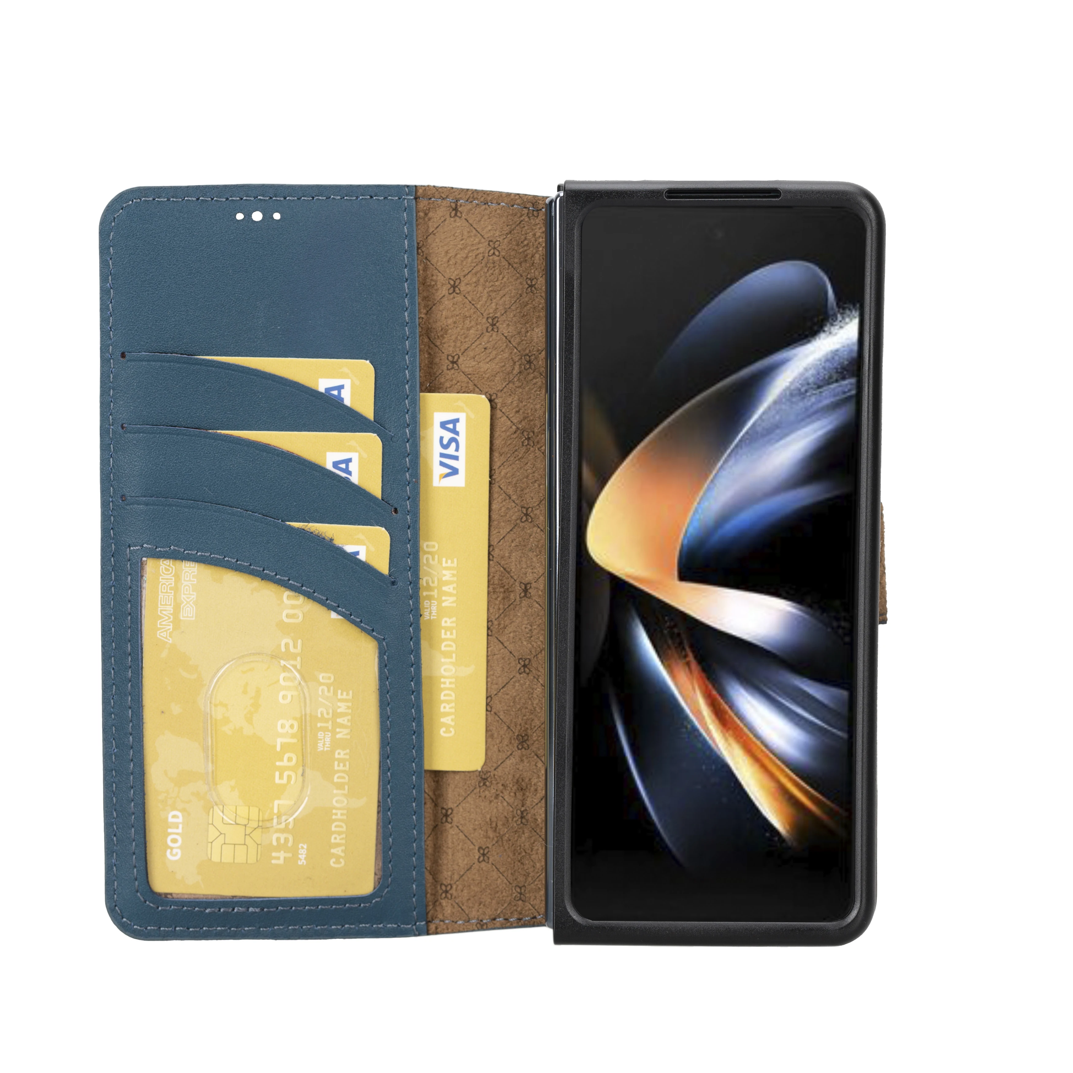 Samsung Galaxy Z Fold 4 Leather Wallet Case, Non-Detachable, Handmade, Luxury Leather Case with 3 Card Holder Slots
Samsung Galaxy Z Fold 4 Leather Wallet Case, Non-Detachable, Handmade, Luxury Leather Case with 3 Card Holder Slots