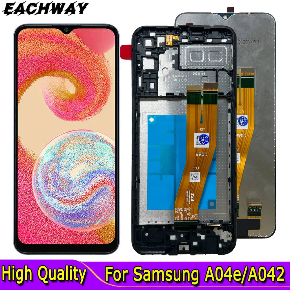 

6.5" For Samsung Galaxy A04E LCD Display With Touch Screen Digitizer Assembly For Samsung A042 LCD A042F A042F/DS A042M Display