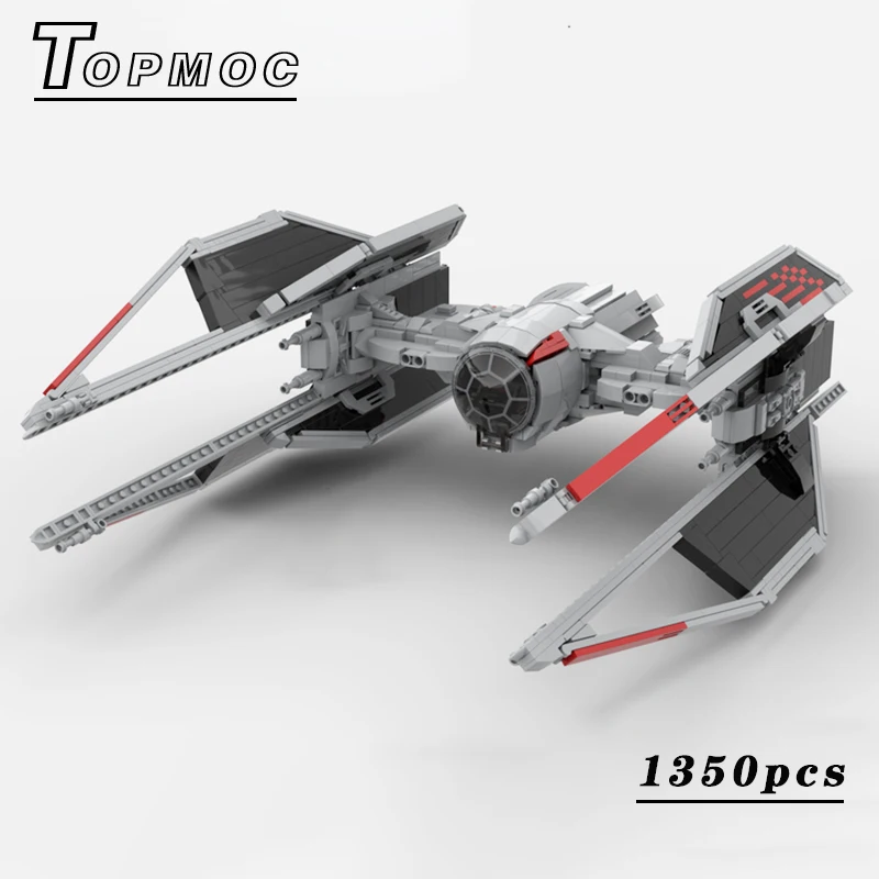 Space War MOC Bricks Emperor TIE SC MKII Interceptor Starfighters Building Blocks Model Kit DIY Assembly Display Toys Gifts
Space War MOC Bricks Emperor TIE SC MKII Interceptor Starfighters Building Blocks Model Kit DIY Assembly Display Toys Gifts