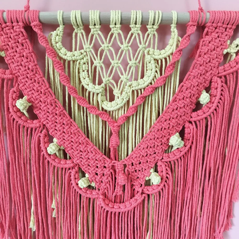 Seashell Macrame Tapestry - Coastal Wedding Backdrop Mural 9 A4e452b7f68144e84a19c4b7fe0ea4c65h