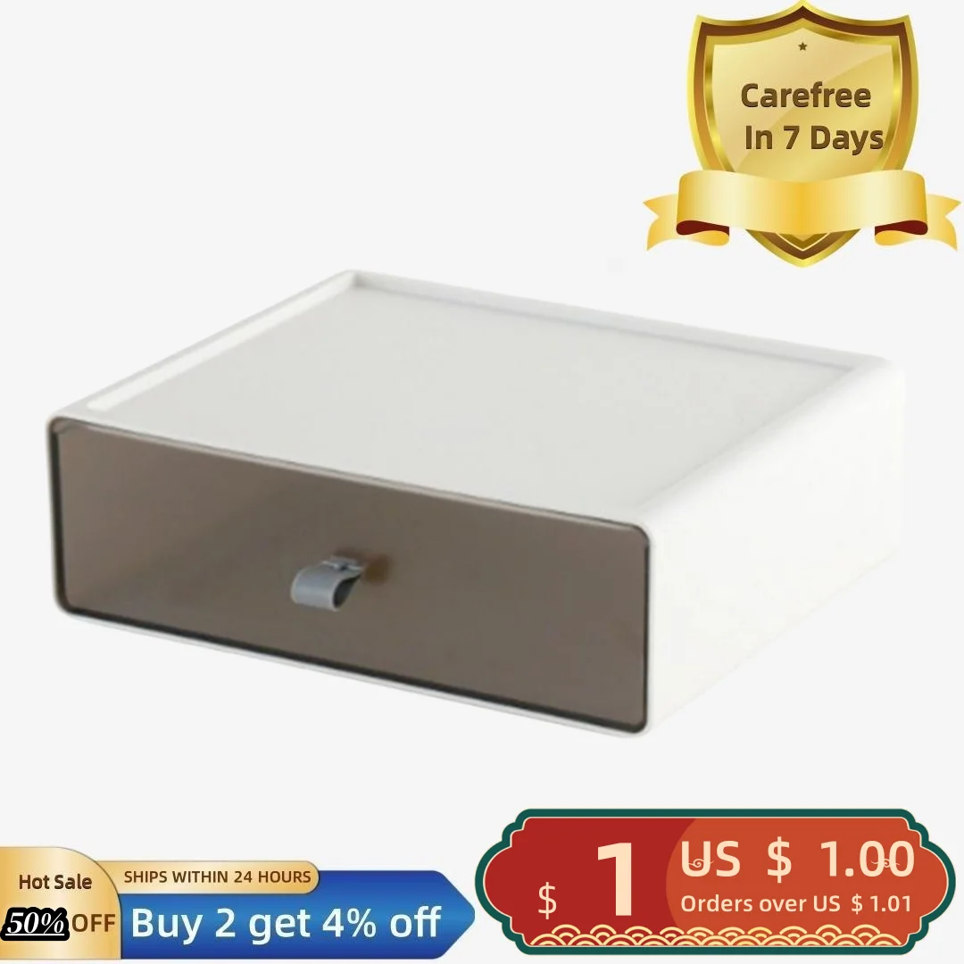 Desktop Storage Box Transparent Large Capacity Single/Dual Lattice Drawer Type Sundries Storage Cabinets Shelves Home Supplies 
Desktop Storage Box Transparent Large Capacity Single/Dual Lattice Drawer Type Sundries Storage Cabinets Shelves Home Supplies