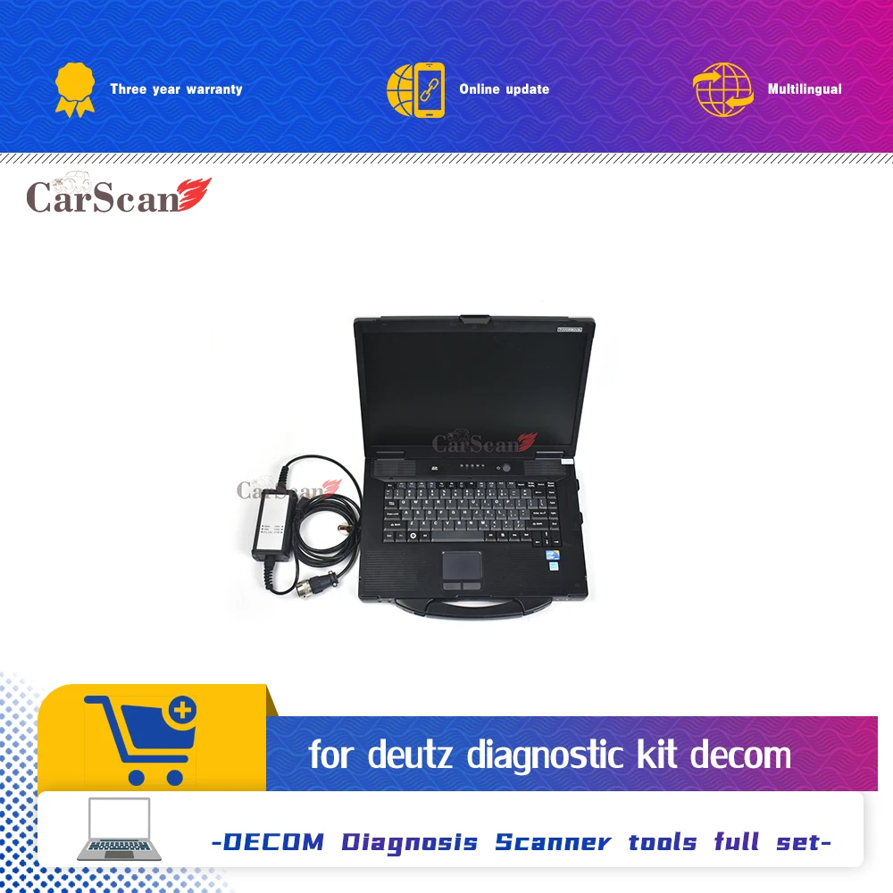 

CF53 laptop For DEUTZ DIAGNOSTIC KIT for DEUTZ DECOM Diagnosis Scanner Deutz SerDia controller EMR234 full level Diagnosis tool