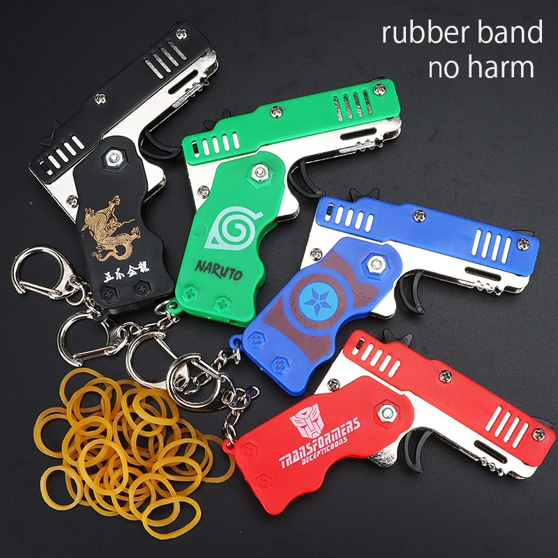 1pcs Mini Metal Gun Folding Rubber Band Toy Outdoor Sports Keychain Toy 6 Bursts Rubber Pistol Kids Gifts Party Favor Gun Toys
1pcs Mini Metal Gun Folding Rubber Band Toy Outdoor Sports Keychain Toy 6 Bursts Rubber Pistol Kids Gifts Party Favor Gun Toys