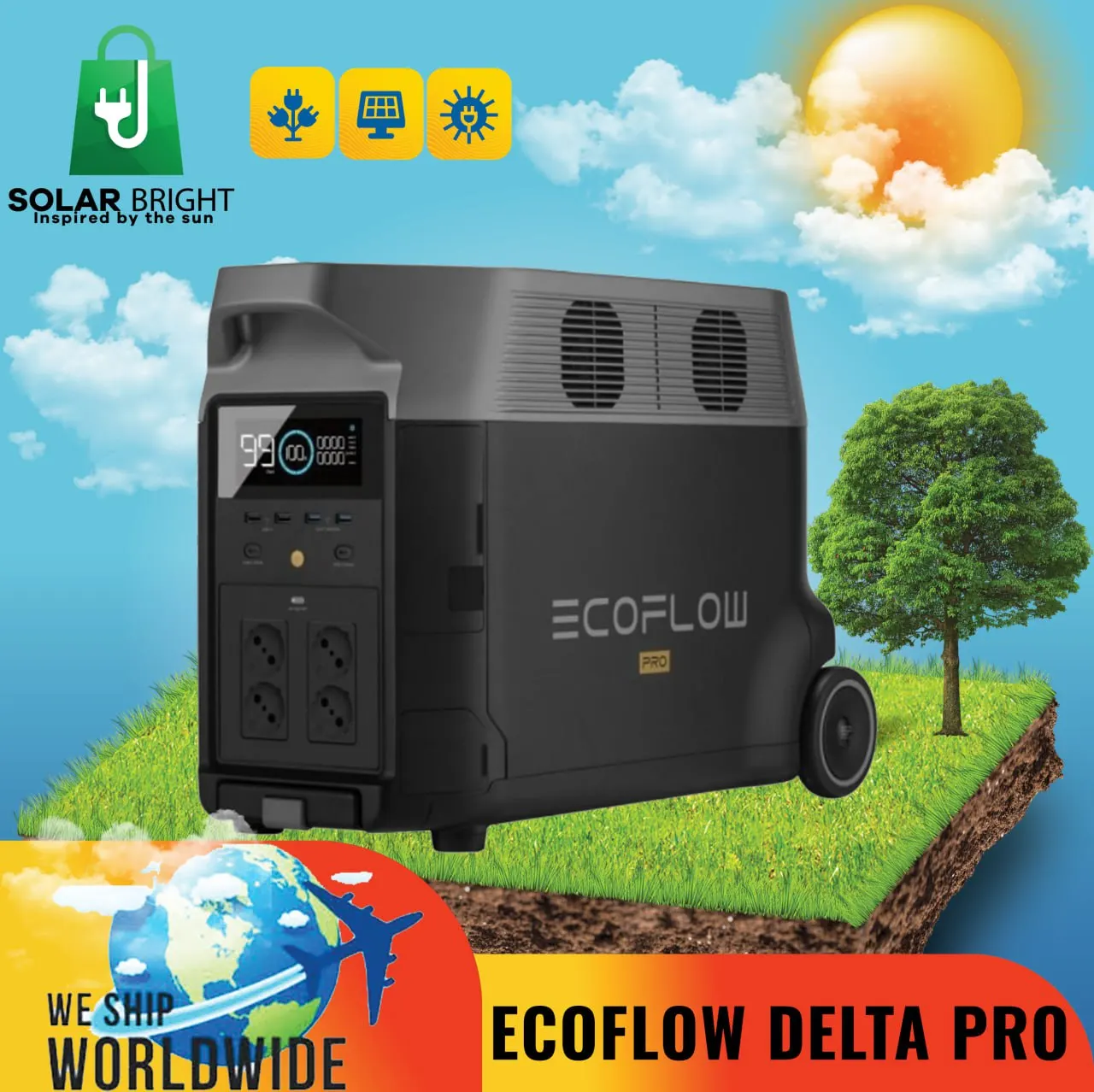

Электростанция Ecoflow delta pro 3600 Вт + панели 470 Вт ecoflow