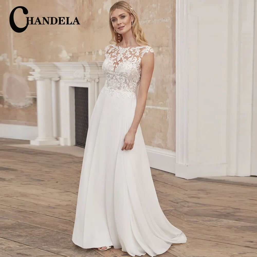 Классические свадебные платья CHANDELA, шифоновые плиссированные платья с рукавами-крылышками и открытой спиной, женское свадебное платье на заказ
Классические свадебные платья CHANDELA, шифоновые плиссированные платья с рукавами-крылышками и открытой спиной, женское свадебное платье на заказ