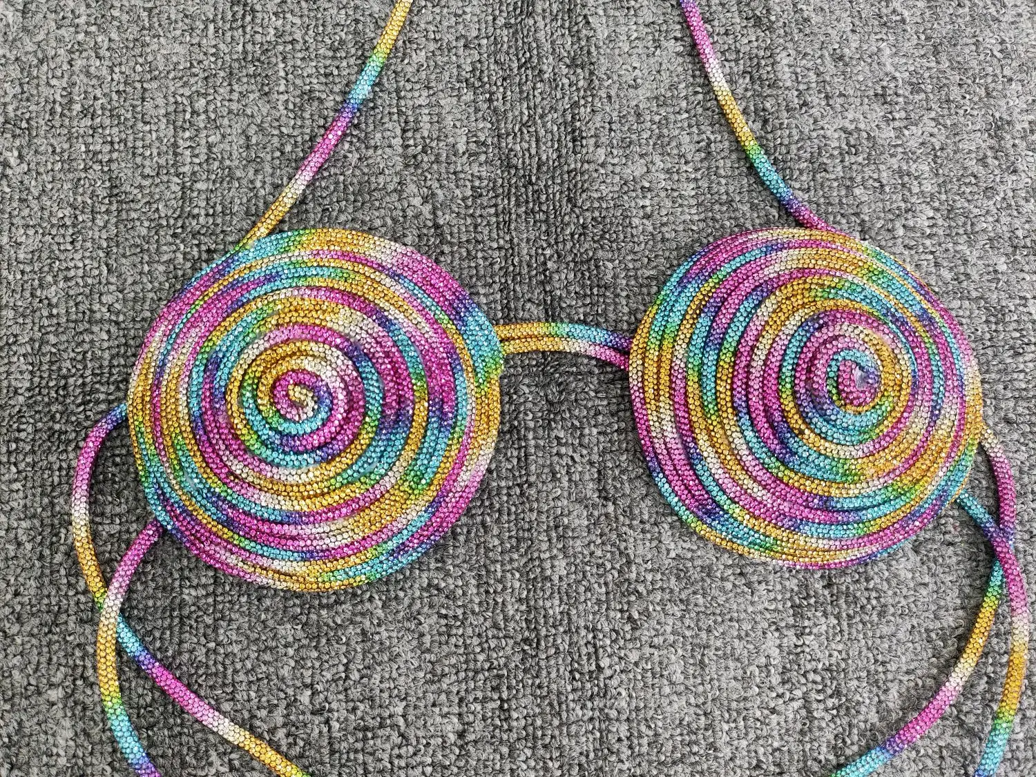 Rainbow Color Rhinestone Body Chain Sexy Shiny crystal Bikini Chest Bra Bodysuit Backless Lingerie
Rainbow Color Rhinestone Body Chain Sexy Shiny crystal Bikini Chest Bra Bodysuit Backless Lingerie