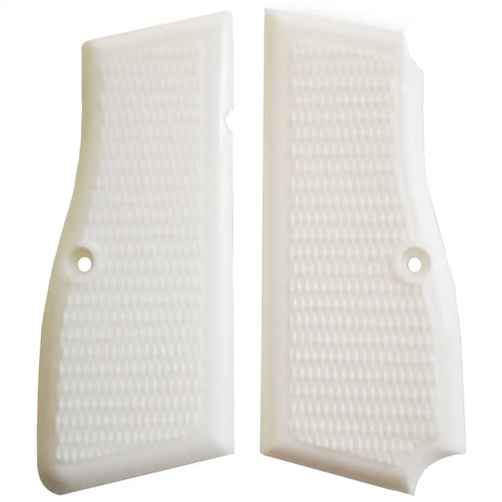 

Browning HP Hi-Power Original White Plastic Handle Set Beretta 92 Series Standart Classic Grips