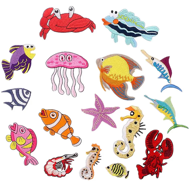 Ironing On Sea Animal Sequin Chenille Embroidery Patches Round Patches Iron-on Patches For Clothing
Ironing On Sea Animal Sequin Chenille Embroidery Patches Round Patches Iron-on Patches For Clothing