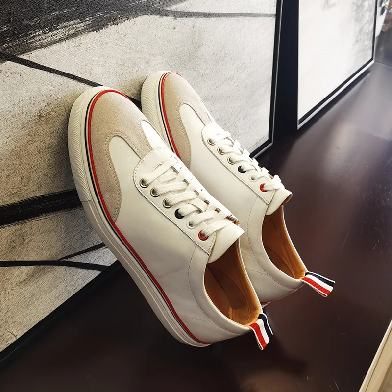 TB THOM Shoes White Calfskin Low-Top Men's Sneakers Genuine Leather Handmade Footwear Casual Lace-up Comfy Sports TB Shoes
TB THOM Shoes White Calfskin Low-Top Men's Sneakers Genuine Leather Handmade Footwear Casual Lace-up Comfy Sports TB Shoes