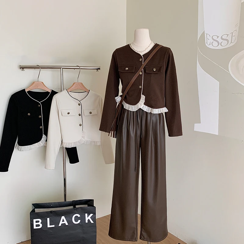 Женская рубашка с круглым вырезом и длинным рукавом, пальто на пуговицах с деревянными ушками, женские повседневные винтажные темпераментные шикарные топы, вязаный свитер 2023
Женская рубашка с круглым вырезом и длинным рукавом, пальто на пуговицах с деревянными ушками, женские повседневные винтажные темпераментные шикарные топы, вязаный свитер 2023