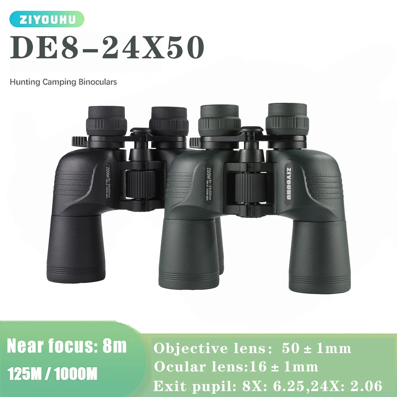 

24X50 Ultra High-definition Powerful Long Range Distance Optical Telescope BAK4 Waterproof Wide Angle Hunting Camping Binoculars