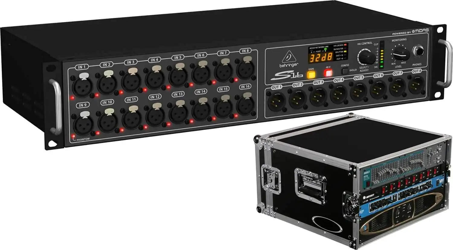 Лидер продаж, цифровая сценическая коробка Behringer's S16, оригинальная коробка
Лидер продаж, цифровая сценическая коробка Behringer's S16, оригинальная коробка