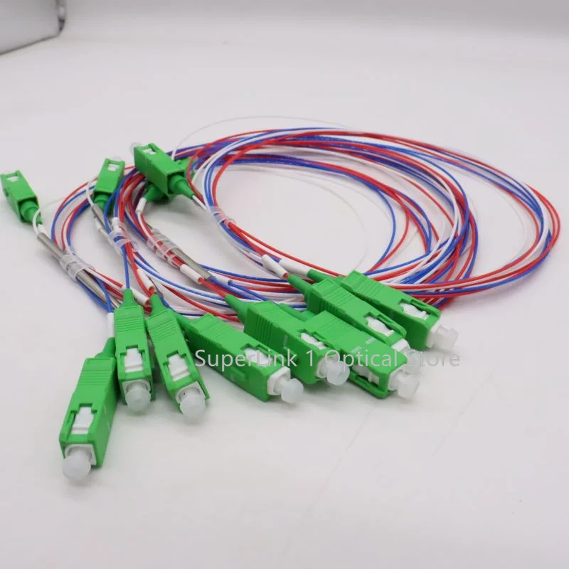 10pcs/lot FBT Splitter 1x2 10/90 20/80 30/70 40/60 50/50 SCApc 0.9mm Unbalanced Coupler Fiber Optic FBT Splitter with connectors
10pcs/lot FBT Splitter 1x2 10/90 20/80 30/70 40/60 50/50 SCApc 0.9mm Unbalanced Coupler Fiber Optic FBT Splitter with connectors