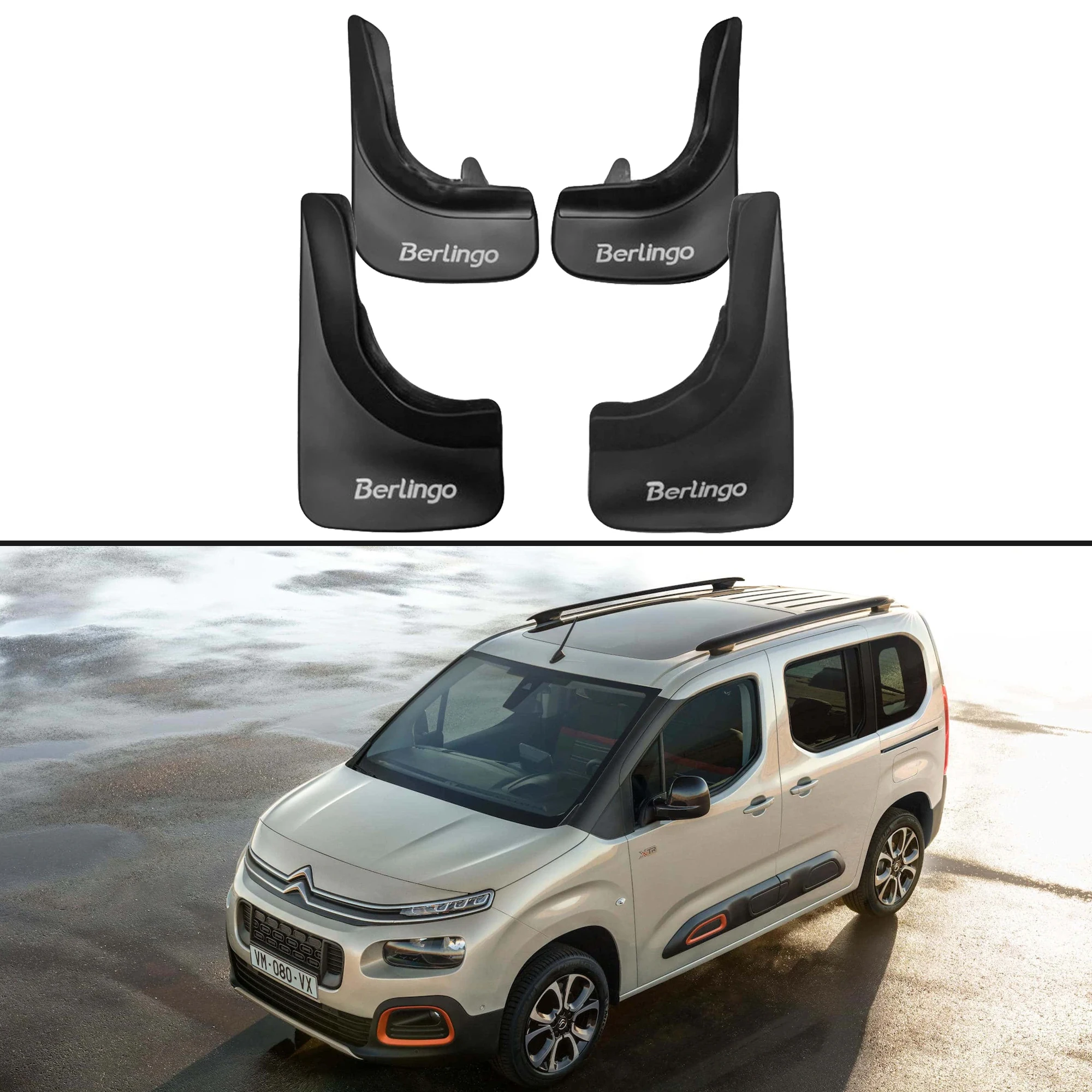 Axenture Car Mud Flaps Kit For Citroen Berlingo Front Rear Rubber Splash Guards Tire Mudflaps Protector Accessories 4 PCS
Axenture Car Mud Flaps Kit For Citroen Berlingo Front Rear Rubber Splash Guards Tire Mudflaps Protector Accessories 4 PCS