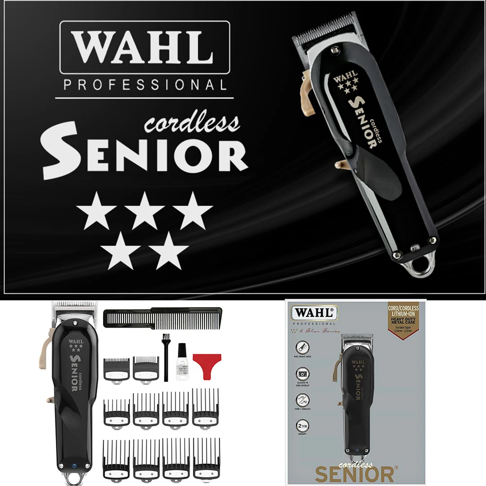 Wahl 8504 Professional 5-Star Series Cordless Senior Clipper – Great for Stylists and Barbers
Wahl 8504 Professional 5-Star Series Cordless Senior Clipper – Great for Stylists and Barbers