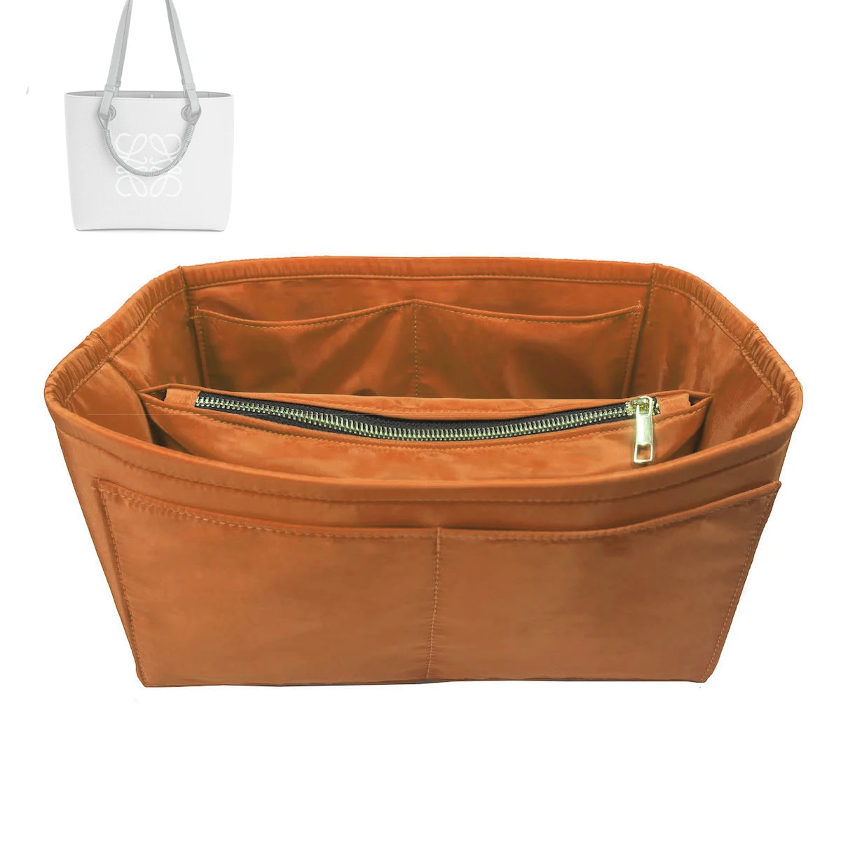 

For Anagram Tote Purse Organizer Insert Bag ,Liner With Phone Pocket,Handbag Tote Shaper Premium Nylon(Handmade)