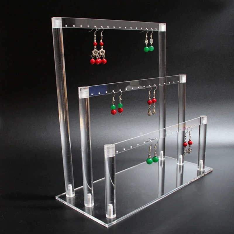 3 Tier Clear Earring Display Stand Ear Clip Jewelry Rack Earrings Storage Earring Holder Retail Display Rack Photography Props
3 Tier Clear Earring Display Stand Ear Clip Jewelry Rack Earrings Storage Earring Holder Retail Display Rack Photography Props