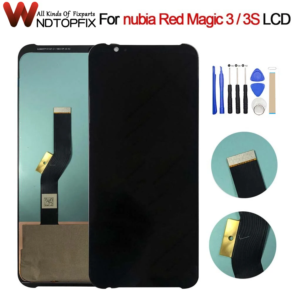 AMOLED For ZTE Nubia Red Magic3 NX629J LCD Display With Touch Screen Digitizer Assembly 6.65" For Red Magic 3 3s NX629J_V1S LCD
AMOLED For ZTE Nubia Red Magic3 NX629J LCD Display With Touch Screen Digitizer Assembly 6.65" For Red Magic 3 3s NX629J_V1S LCD