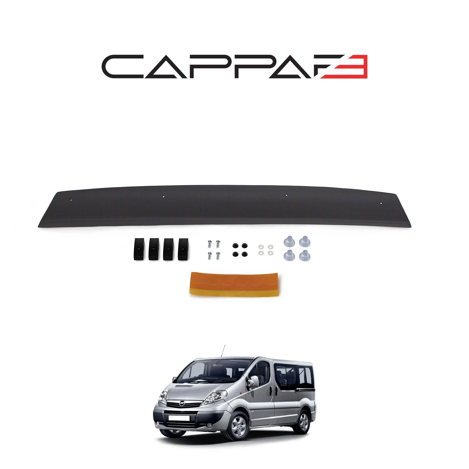 

FOR OPEL VIVARO Front Hood Protection Spoiler 2001 To 2013 Models Front Bug Shield Hood Deflector Guard-Wings Body Diffuser Lip