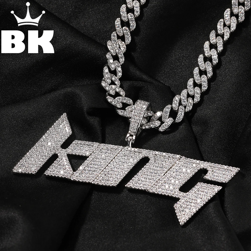 THE BLING KING Goth Custom Name Necklace For Men Cubic Zircon Iced Out Cursive Letter Pendant Punk HipHop Personalized Jewelry
THE BLING KING Goth Custom Name Necklace For Men Cubic Zircon Iced Out Cursive Letter Pendant Punk HipHop Personalized Jewelry