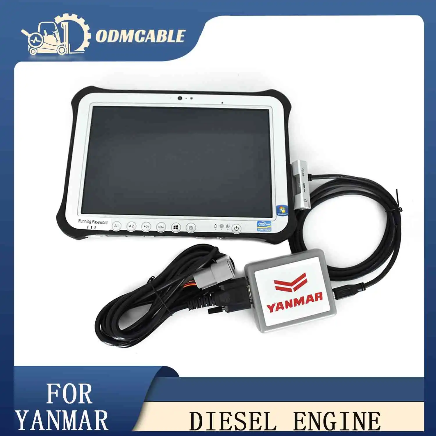 Диагностический инструмент для Yanmar, для дизельного двигателя Yanmar, экскаватора, трактора, морской генератор с планшетом FZ-G1
Диагностический инструмент для Yanmar, для дизельного двигателя Yanmar, экскаватора, трактора, морской генератор с планшетом FZ-G1
