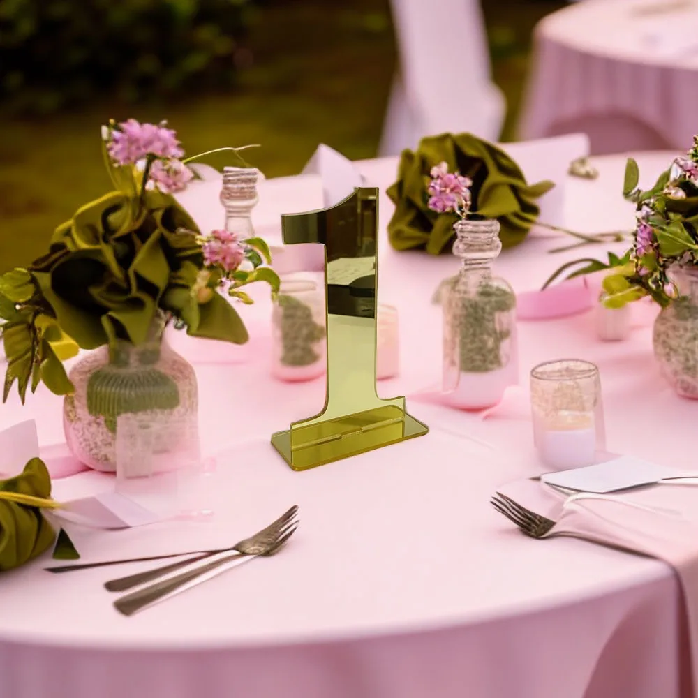 Wedding Table Number Base Mirror Gold Acrylic Baby Shower Birthday Party Table Card Modern Centerpieces Numbers 1-10/1-20
Wedding Table Number Base Mirror Gold Acrylic Baby Shower Birthday Party Table Card Modern Centerpieces Numbers 1-10/1-20
