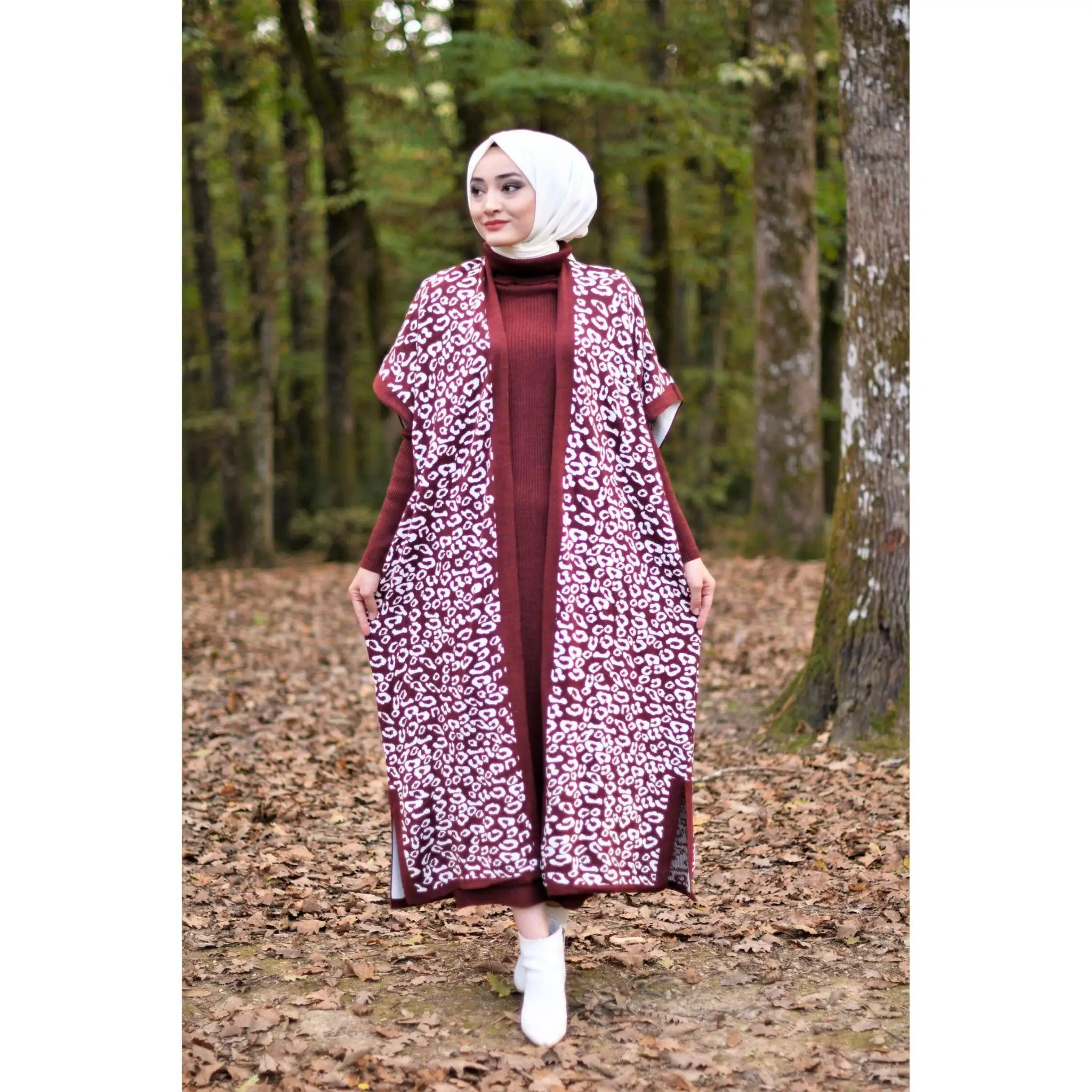 Cotton Knitted Set Dress and Cardigan Winter Women Fashion Elastic Waist Free Size Relax Big Plus Sized Muslim Modest Long Wear
Cotton Knitted Set Dress and Cardigan Winter Women Fashion Elastic Waist Free Size Relax Big Plus Sized Muslim Modest Long Wear
