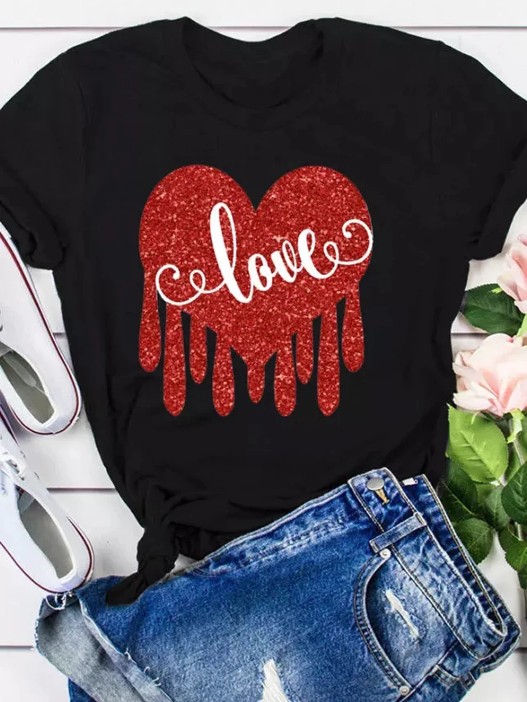 Love Heart Graphic T-Shirts for Women Valentines Day Shirts Ladies Lovers Tee Shirt Tops Casual Vacation Gift for Girlfriend
Love Heart Graphic T-Shirts for Women Valentines Day Shirts Ladies Lovers Tee Shirt Tops Casual Vacation Gift for Girlfriend