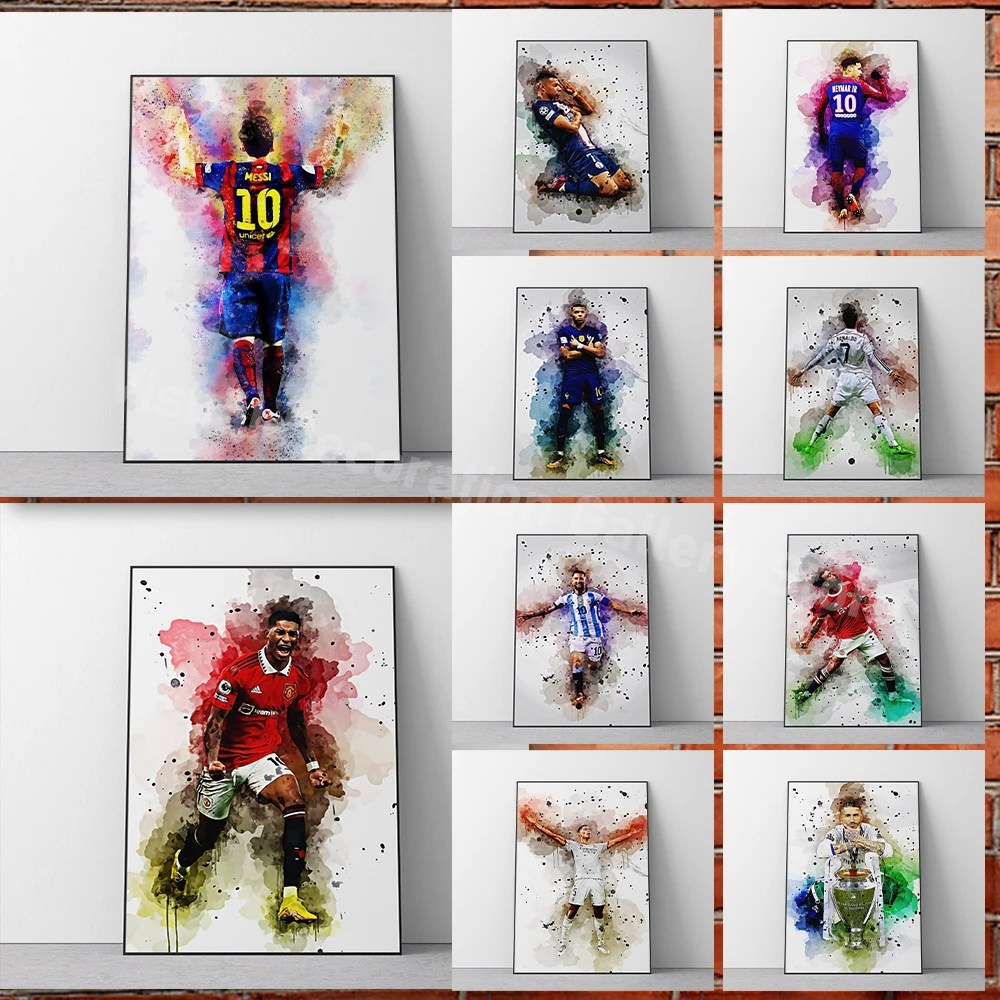Abstract Watercolor Football Player Poster Colorful Print Wall Art Painting Printmaking Living Room Home Decor Painting Boy Gift
Abstract Watercolor Football Player Poster Colorful Print Wall Art Painting Printmaking Living Room Home Decor Painting Boy Gift
