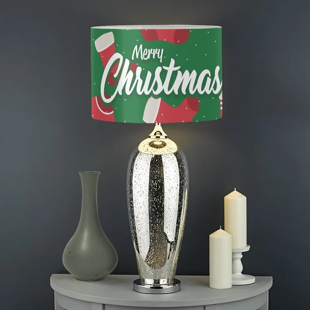 Green Lampshade For Table Lamps Merry Christmas With Red Sock Pattern Lamp Shades For Table Lamps Modern Custom Shade Cover
Green Lampshade For Table Lamps Merry Christmas With Red Sock Pattern Lamp Shades For Table Lamps Modern Custom Shade Cover