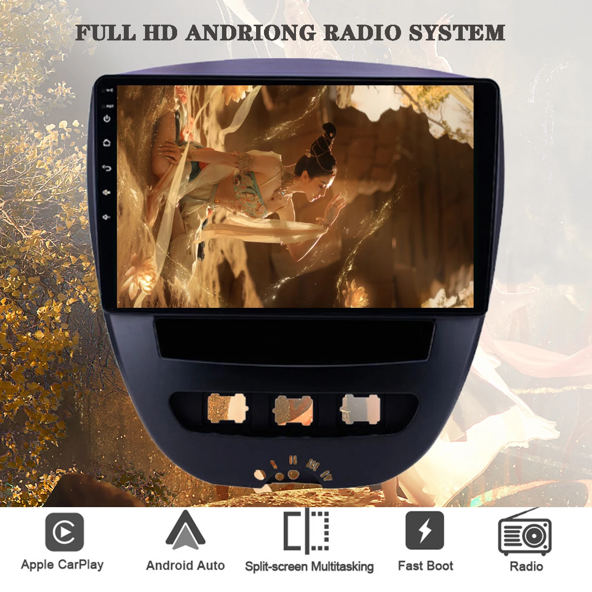 Мультимедийный проигрыватель HU Carplay, 10 дюймов IPS 2.5D Android13 для Toyota Aygo для Citroen C1 2005-2014 GPS Navi 4G Lte Wifi
Мультимедийный проигрыватель HU Carplay, 10 дюймов IPS 2.5D Android13 для Toyota Aygo для Citroen C1 2005-2014 GPS Navi 4G Lte Wifi