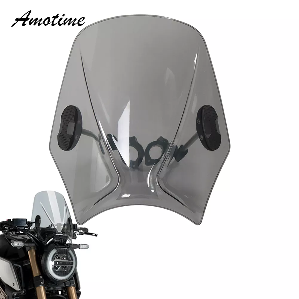 

Motorcycle Windscreen Windshield Universal For Royal Enfield Bullet/Meteor/Classic 350 500 Interceptor 650 Continental GT 535