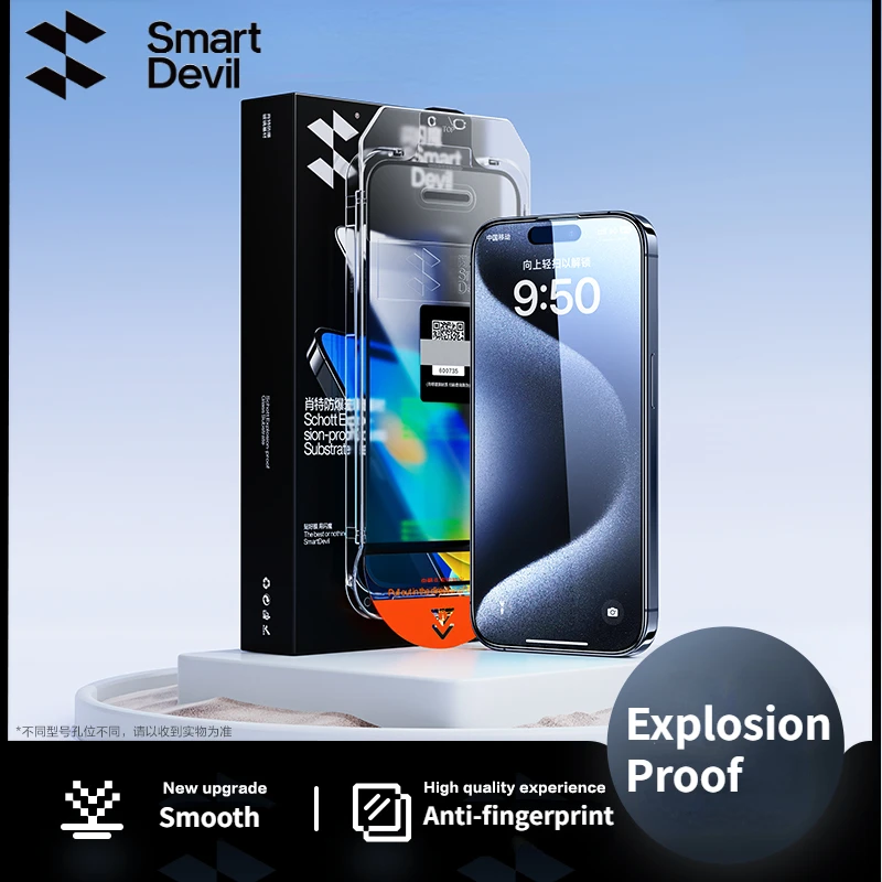 SmartDevil Schott Glass Dust-free Screen Protector for iPhone 15 Pro Max 15 Plus HD Full Cover Tempered Glass for iPhone 15 Pro
SmartDevil Schott Glass Dust-free Screen Protector for iPhone 15 Pro Max 15 Plus HD Full Cover Tempered Glass for iPhone 15 Pro