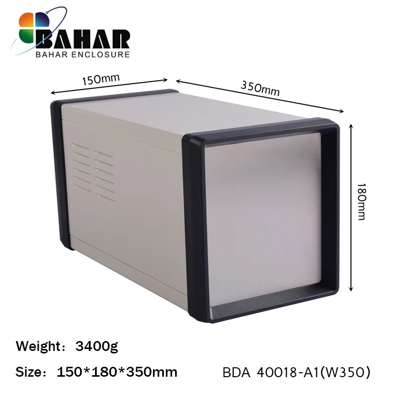 

Modern Bahar Iron Enclosure Electronic Project Housing DIY Wire Junction Box Instrument Case Model BDA 40018 control switch case