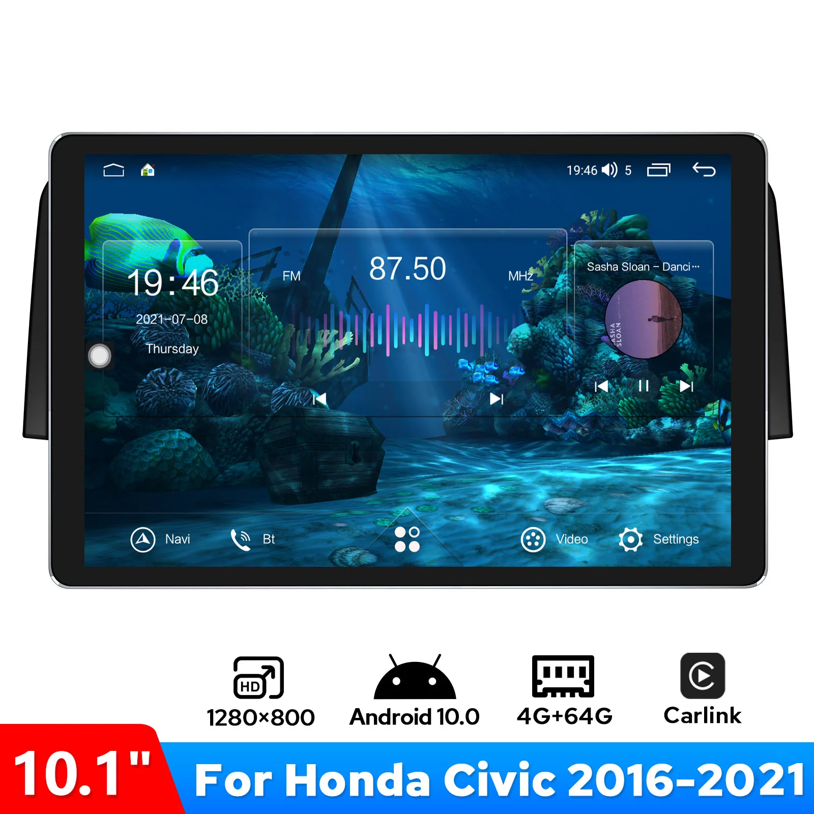 JOYING 10.1"Car Radio Stereo Head Unit GPS Navigation With Carplay Android Auto For Honda Civic 2016 2017 2018 2019 2020 2021
JOYING 10.1"Car Radio Stereo Head Unit GPS Navigation With Carplay Android Auto For Honda Civic 2016 2017 2018 2019 2020 2021