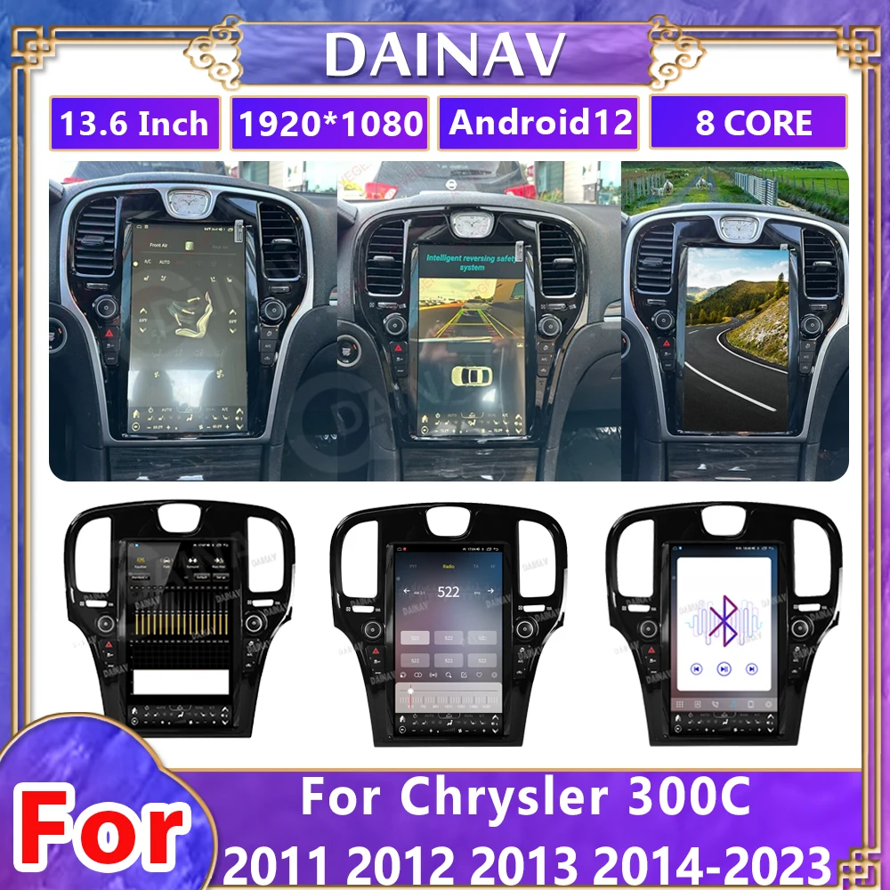 Car Radio For Chrysler 300C 2011-2023 13.6 Inch Android 12 Auto GPS Navigation DVD Multimedia Player Stereo Head Unit DIN
Car Radio For Chrysler 300C 2011-2023 13.6 Inch Android 12 Auto GPS Navigation DVD Multimedia Player Stereo Head Unit DIN