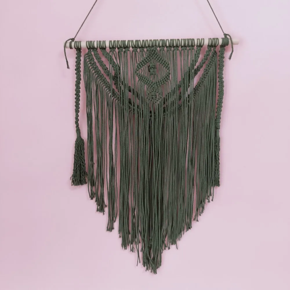 Fringe Tassel Macrame Tapestry - Handcrafted Boho Wall Art 4 A757f56e7ee7c4cdcaac557cf61554537f