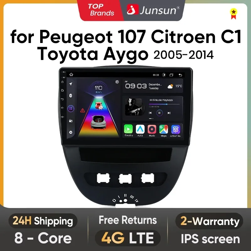 Junsun V1 Plus Car Radio For Peugeot 107 Toyota Aygo Citroen C1 2005 - 2014 wireless CarPlay Android Auto No 2 din 2din DVD
Junsun V1 Plus Car Radio For Peugeot 107 Toyota Aygo Citroen C1 2005 - 2014 wireless CarPlay Android Auto No 2 din 2din DVD