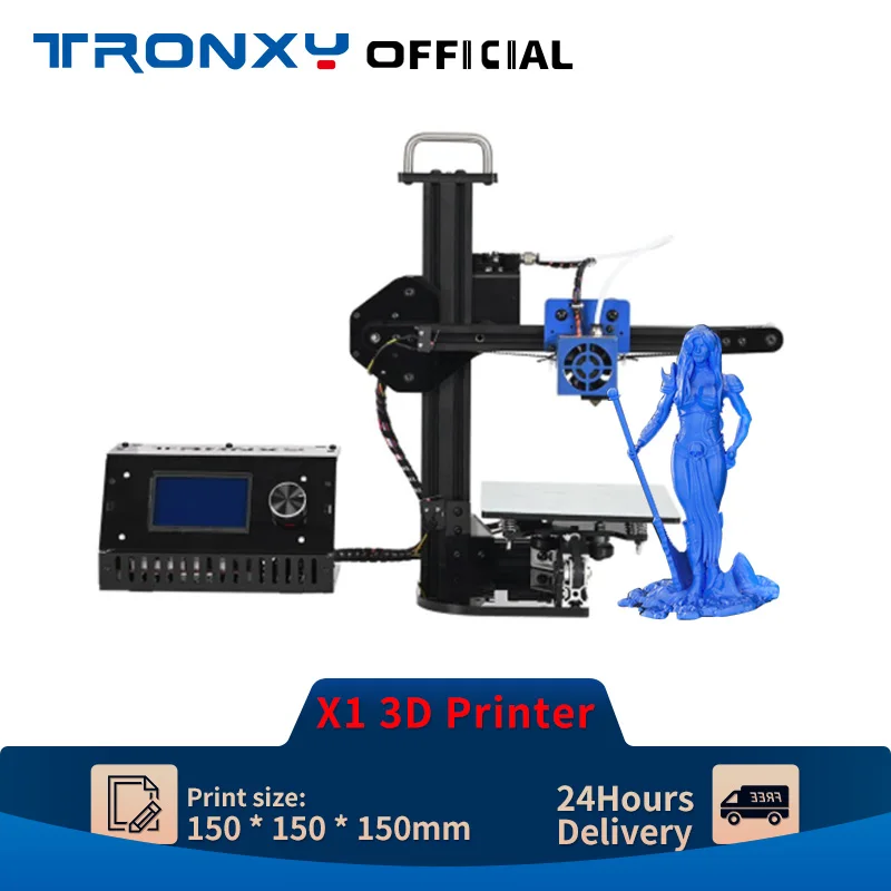 

Tronxy X1 3D Printer High Quality Mini Printers DIY Kits Desktop Portable for beginner 3D Printing 1.75mm PLA Filament