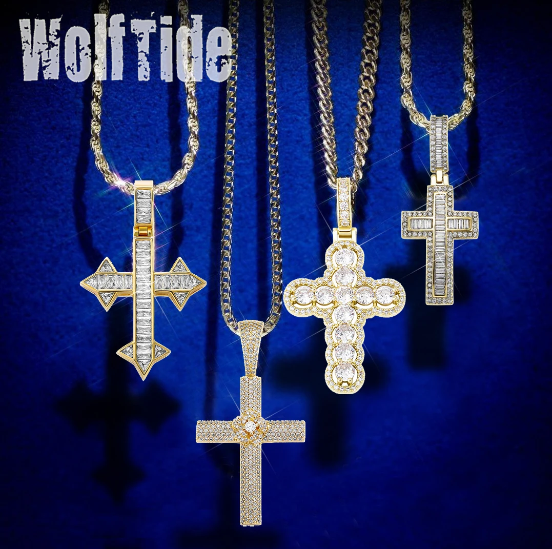 Iced Out Cubic Zircon Cross Pendants Personalized Necklaces for Men Women CZ Stone Luxury Party Gifts Hip Hop Punk Rock Jewelry
Iced Out Cubic Zircon Cross Pendants Personalized Necklaces for Men Women CZ Stone Luxury Party Gifts Hip Hop Punk Rock Jewelry