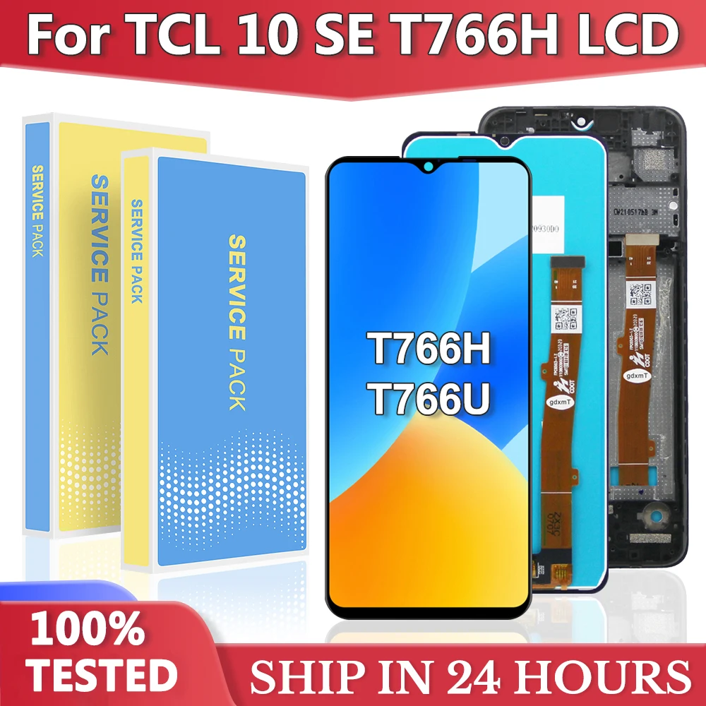 100% Tested 6.52" Display For TCL 10 SE 10SE T766H T776J T776U T776S EEA LCD Display Touch Screen With Frame Digitizer Assembly
100% Tested 6.52" Display For TCL 10 SE 10SE T766H T776J T776U T776S EEA LCD Display Touch Screen With Frame Digitizer Assembly