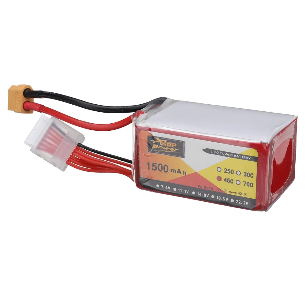 ZOP POWER 22,2 V 550mAh 95C 6S LiPo Battery XT30 Plug для радиоуправляемого дрона
ZOP POWER 22,2 V 550mAh 95C 6S LiPo Battery XT30 Plug для радиоуправляемого дрона