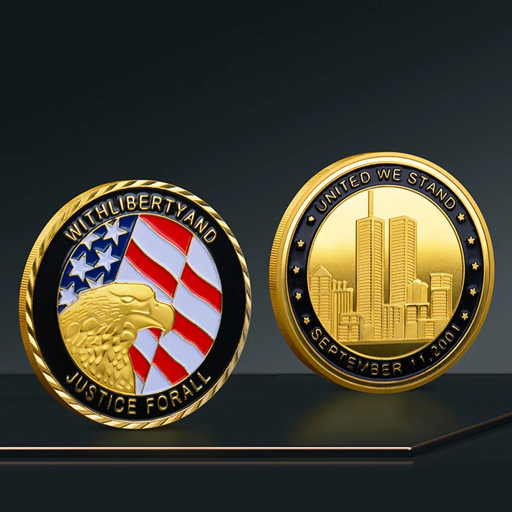 2014 монета 9/11, золотое покрытие, искусство свободы, Америка + 911, Манхэттен, медальон, ретро
2014 монета 9/11, золотое покрытие, искусство свободы, Америка + 911, Манхэттен, медальон, ретро