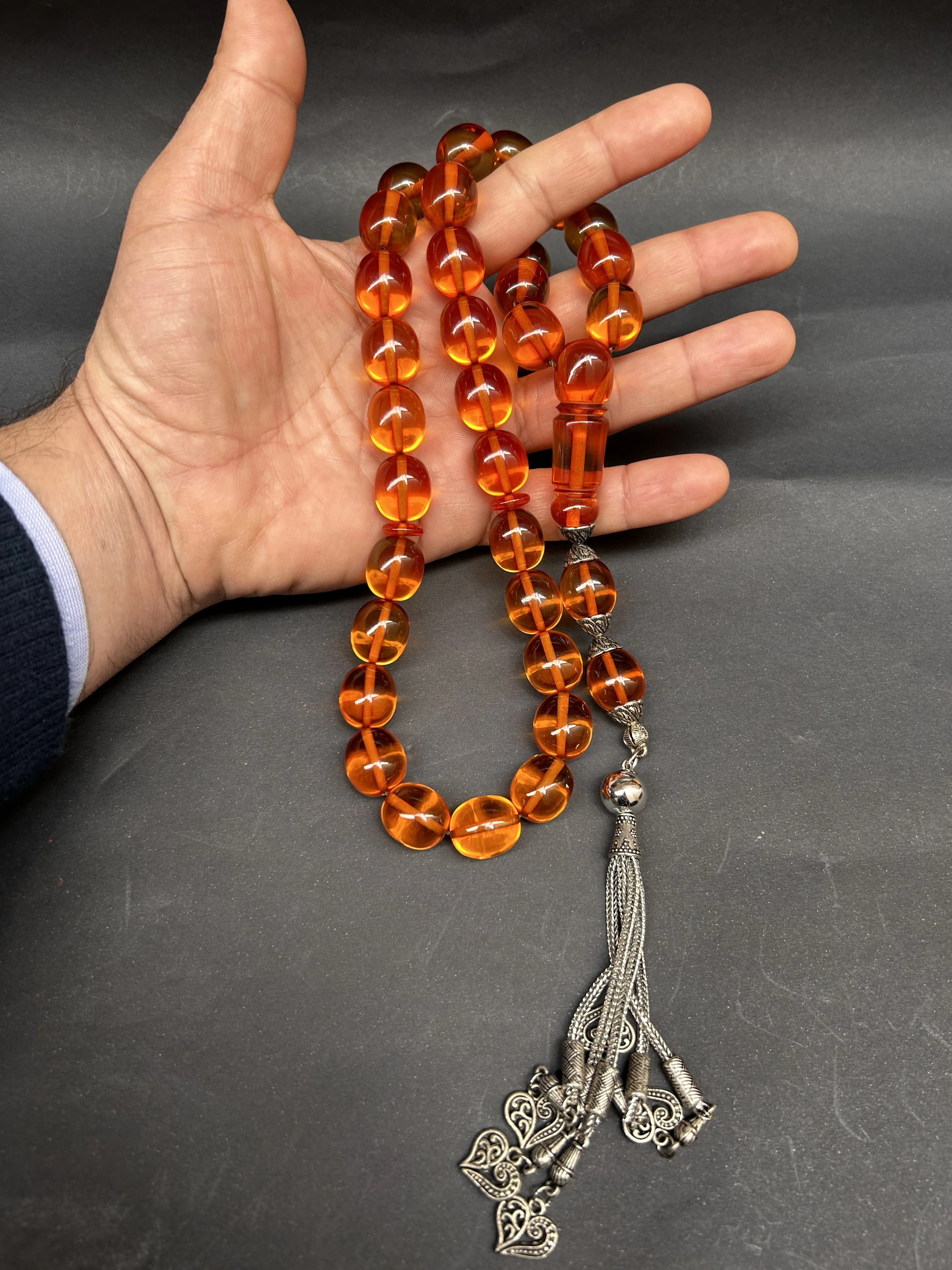 Very Special Handmade RosaryOttoman Rare Antique Faturan German Amber Sandalous Misbaha Prayerbeads Rosary Tasbih Tesbih İslam
Very Special Handmade RosaryOttoman Rare Antique Faturan German Amber Sandalous Misbaha Prayerbeads Rosary Tasbih Tesbih İslam