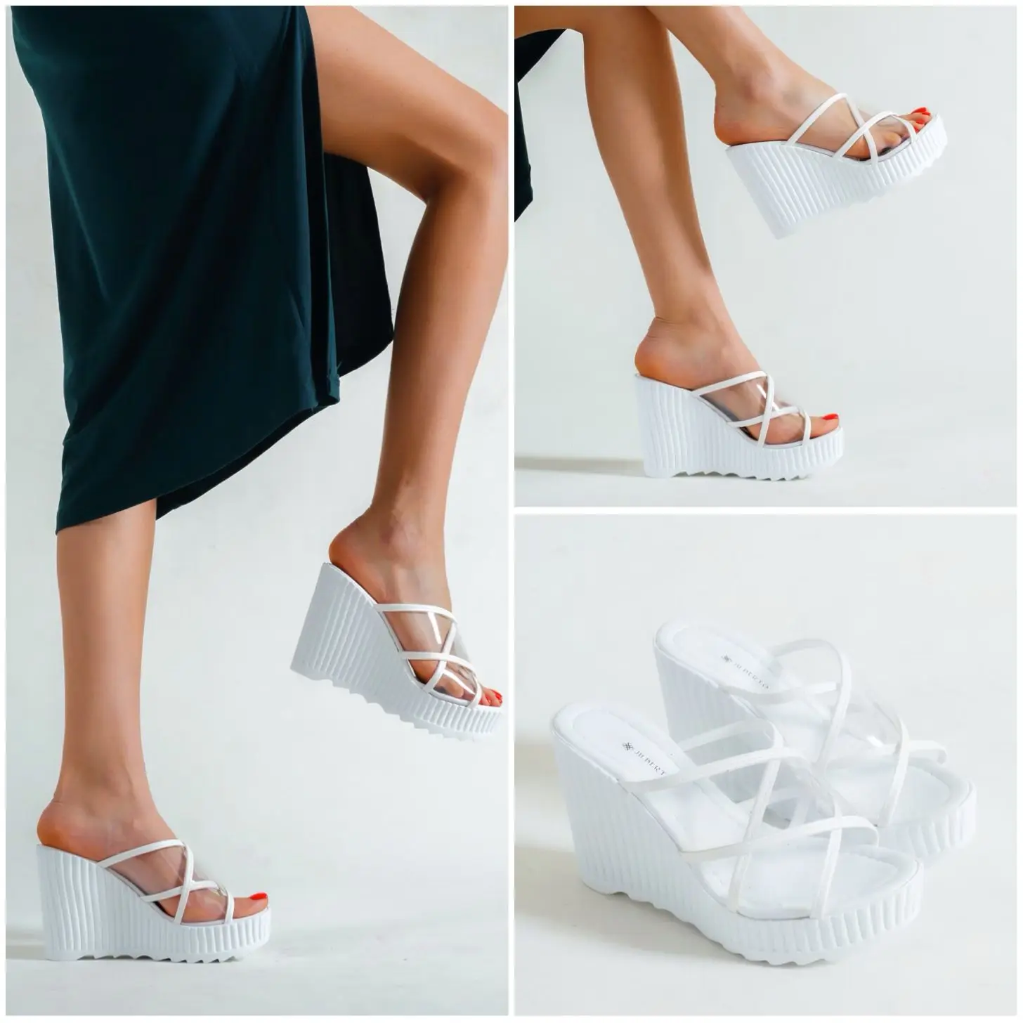 Women's slippers, white color women's slippers, filled heel women's slippers, platform heel women's slippers, padded heel shoes,
Women's slippers, white color women's slippers, filled heel women's slippers, platform heel women's slippers, padded heel shoes,