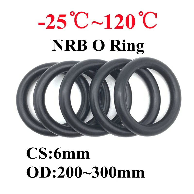 5Pcs Nitrile Rubber Round Washers CS 6mm OD 200mm~300mm NBR Multi Size Black O Ring Corrosion Oil Resistant Machine Seal Gaskets
5Pcs Nitrile Rubber Round Washers CS 6mm OD 200mm~300mm NBR Multi Size Black O Ring Corrosion Oil Resistant Machine Seal Gaskets