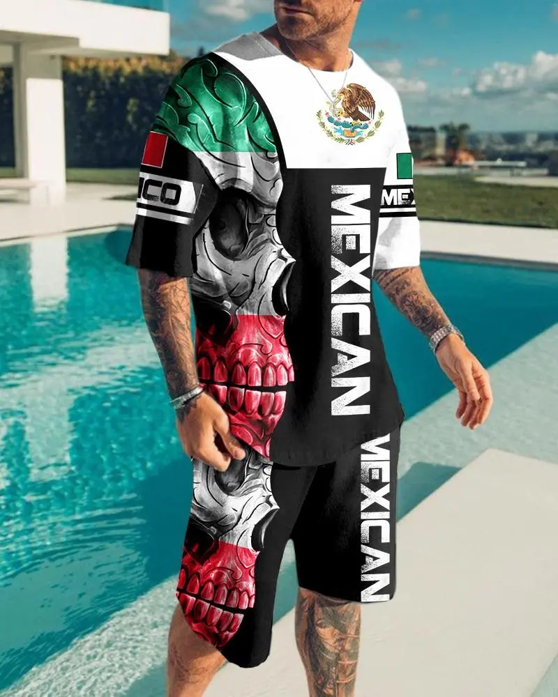 Summer Men Sets Shorts Outfits Male Clothing Street T Shirt Two Piece 3D Print Casual O-Neck Tracksuit Oversized Beach Sportwear
Summer Men Sets Shorts Outfits Male Clothing Street T Shirt Two Piece 3D Print Casual O-Neck Tracksuit Oversized Beach Sportwear