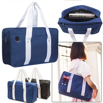 일본 대학생 학교 가방, JK 통근 가방, 서류 가방, 애니메이션 코스프레 의상, 숄더 토트 백, 메신저 핸드백