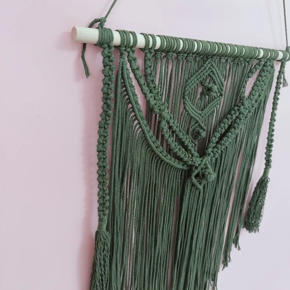 Fringe Tassel Macrame Tapestry - Handcrafted Boho Wall Art 6 A82c3c3f1cf0544daac7fd8bdc0f20474h
