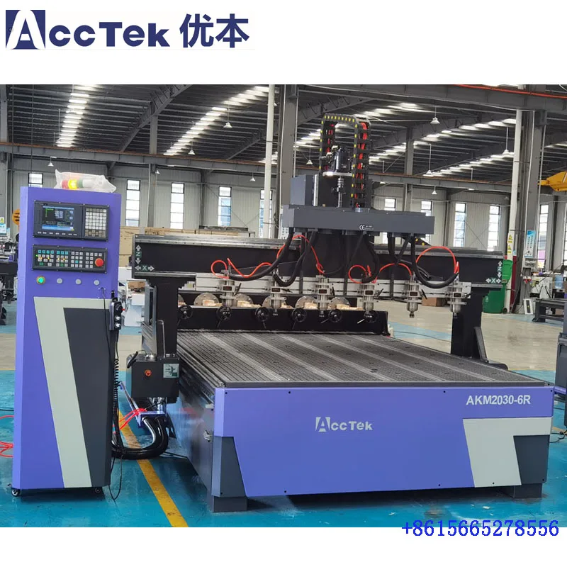 AccTek 6 Heads Cnc Router Woodworking Multihead Machinery 1300*2500mm Cnc Router for Wood Multi-Process Engraving
AccTek 6 Heads Cnc Router Woodworking Multihead Machinery 1300*2500mm Cnc Router for Wood Multi-Process Engraving